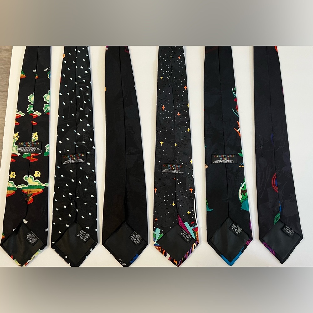 6‎ Vintage 1993 Looney Tunes Mania, Warner Bros., Polyester Neck ties - Picture 4 of 5